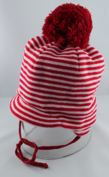 Sterntaler  Kuschelige Fleece-Schildmütze im Beanie -Style mit Ohrenklappen und Bommel